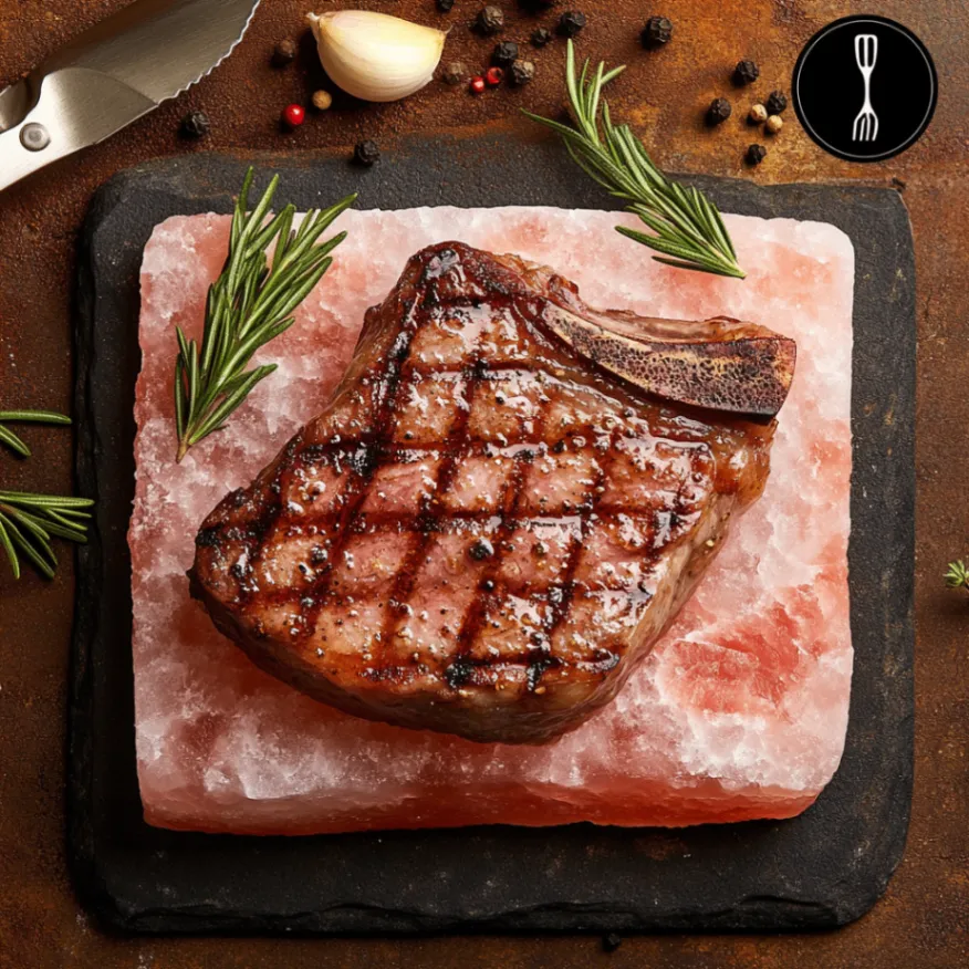 Discover the magic of Himalayan salt recipes with this perfectly grilled ribeye on pink salt slab. Easy homemade technique for incredible flavor.