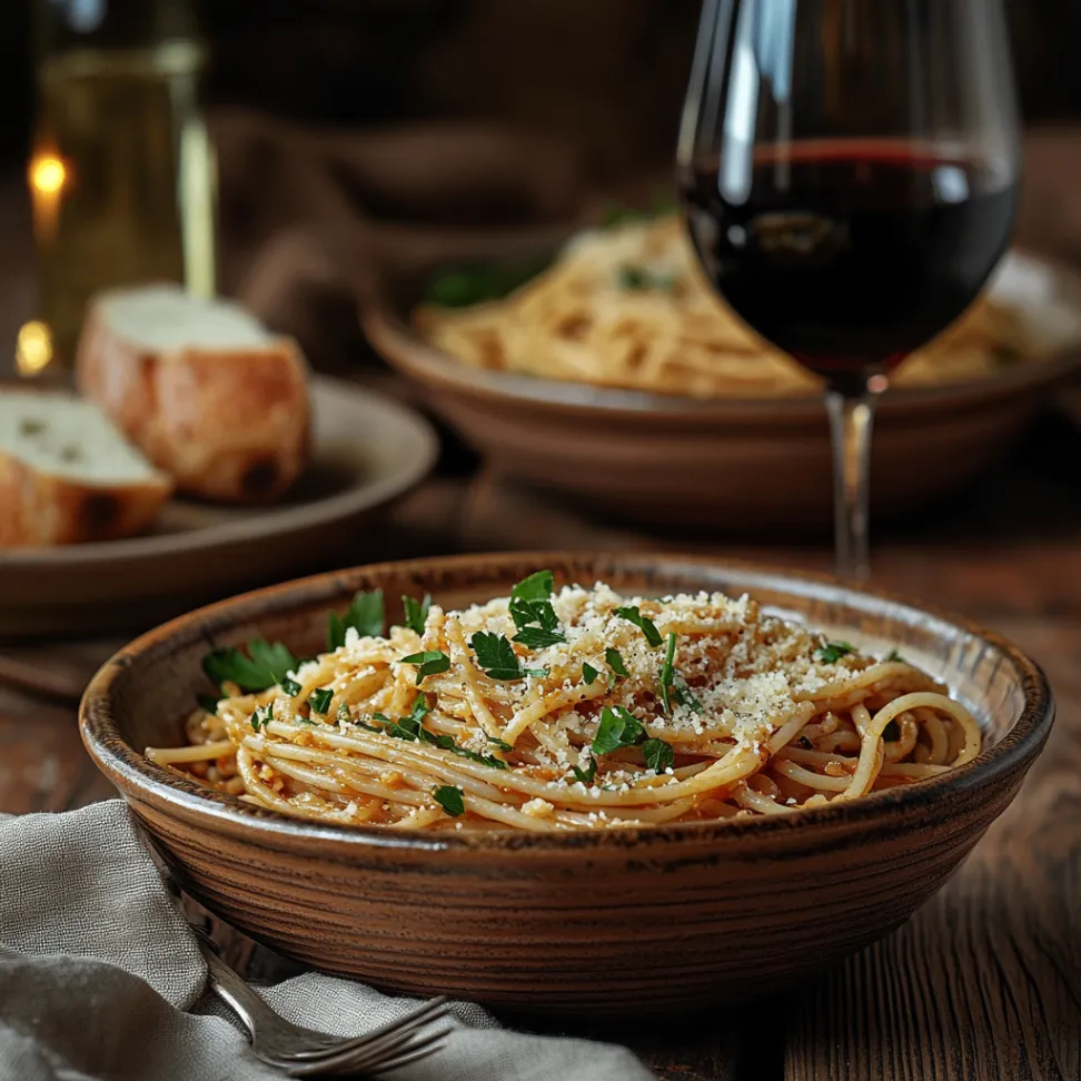 garlic spaghetti
