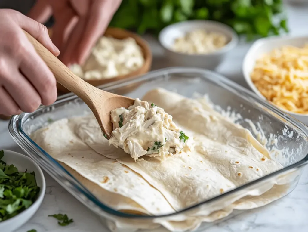 Cream Cheese Chicken Enchiladas