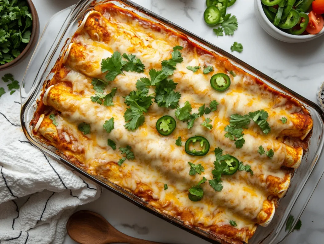 Cream Cheese Chicken Enchiladas