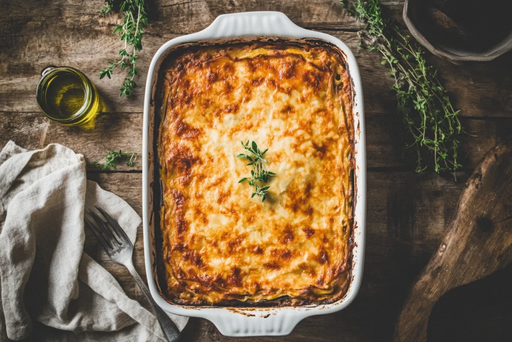 lentils cashew bechamel