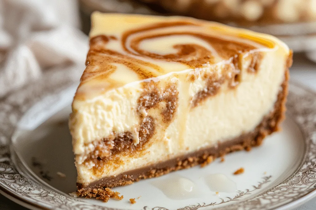Cinnamon Roll Honeybun Cheesecake