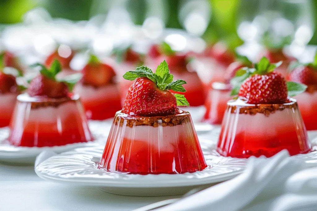 Strawberry Pretzel Jello