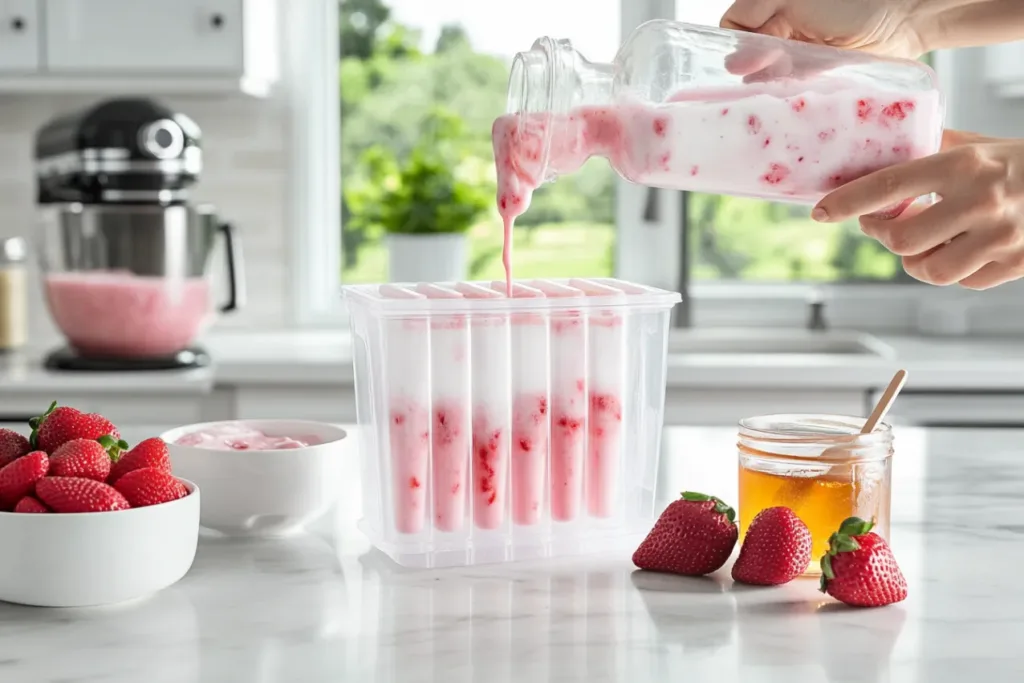 frozen yogurt popsicles