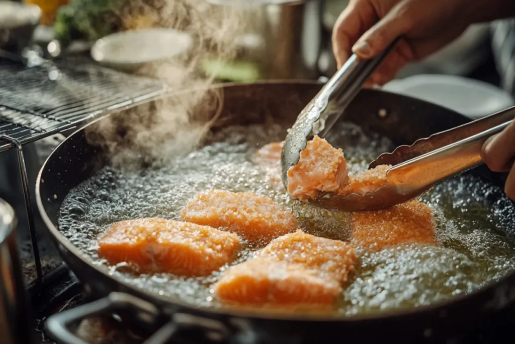 Crispy Bang Bang Salmon Bites