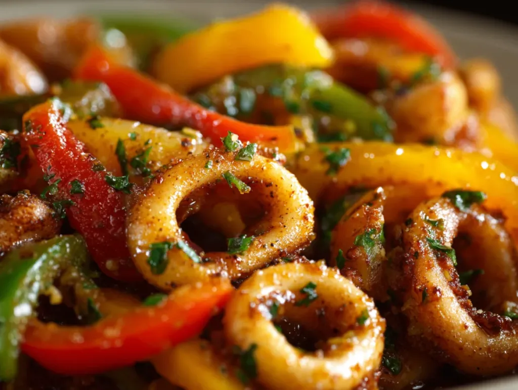 Calamari Tagine with Peppers