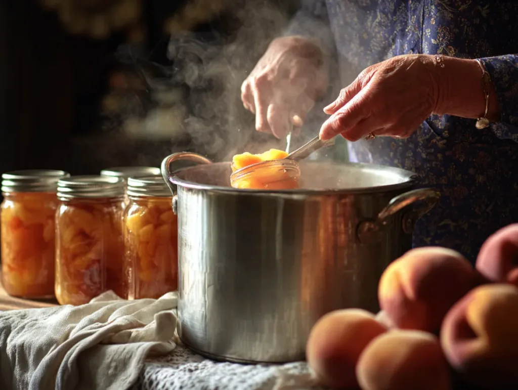 Canning Peaches
