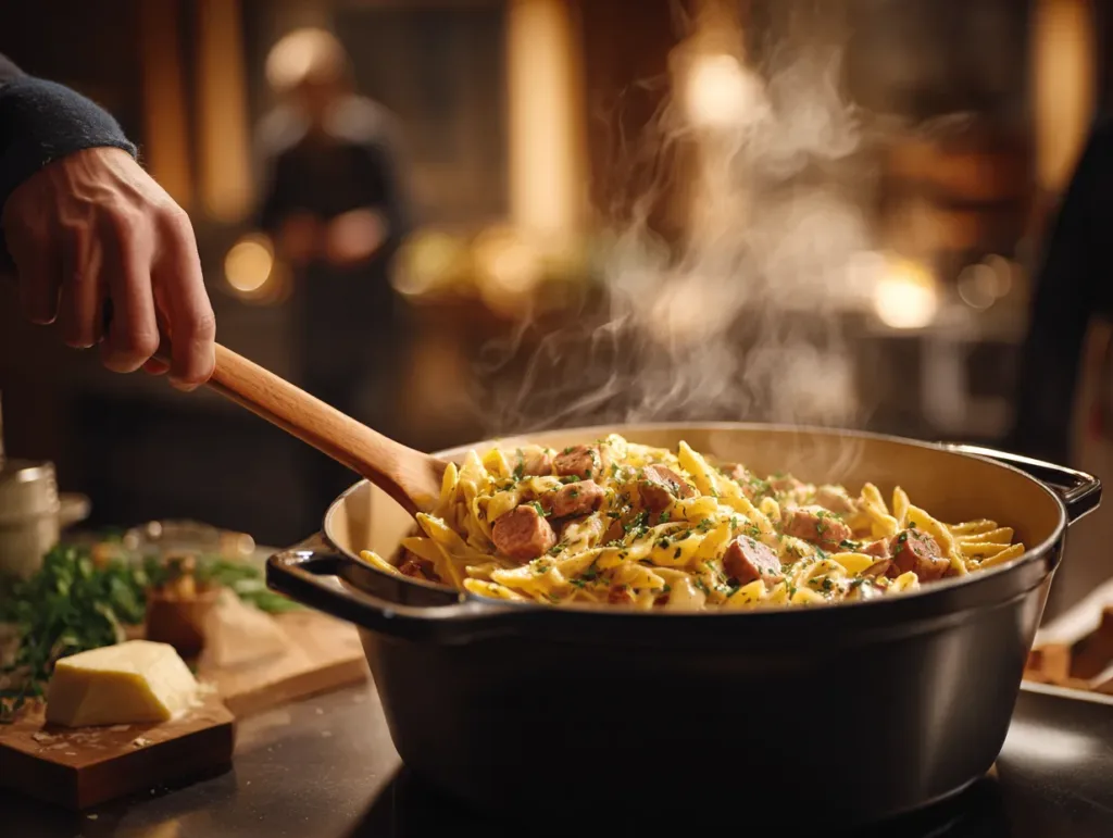 Creamy Kielbasa Pasta