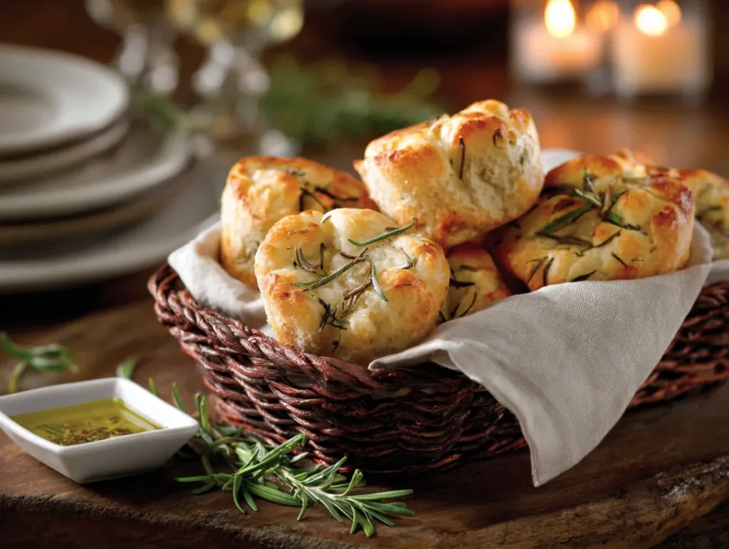 olden Crust Garlic Rosemary Focaccia Muffins