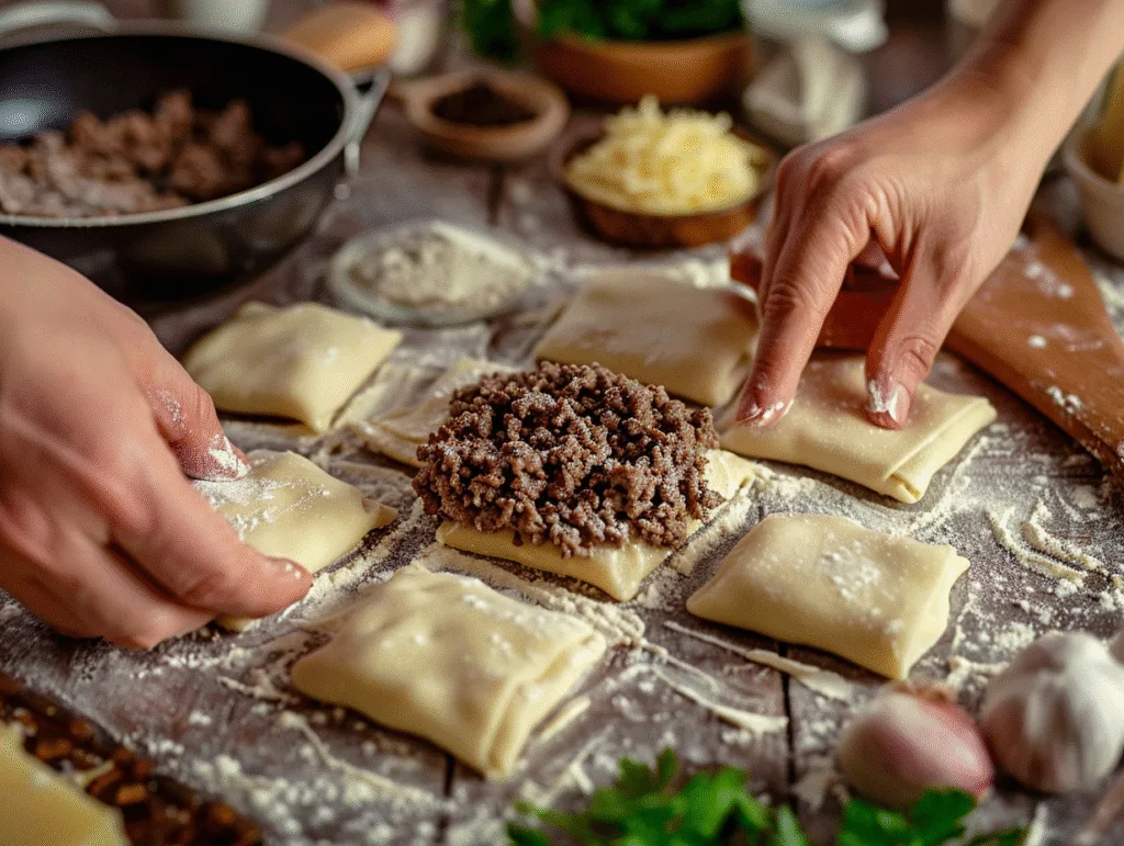 Cheesy Garlic Beef Bombs