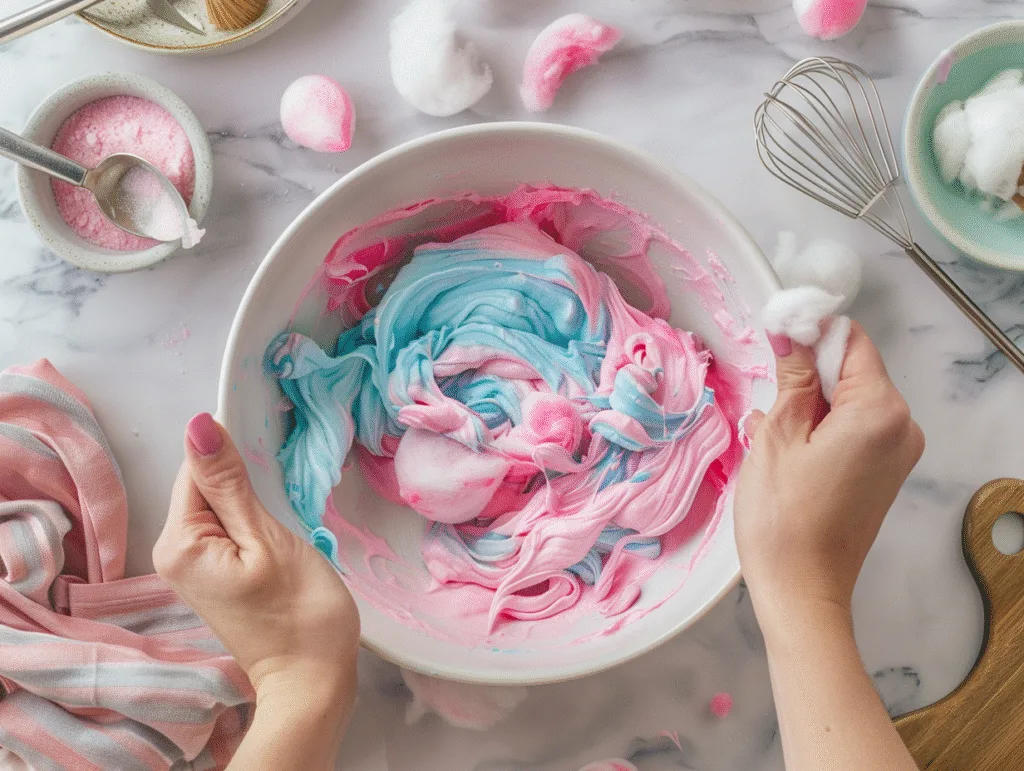 Cotton Candy Cheesecake Dessert