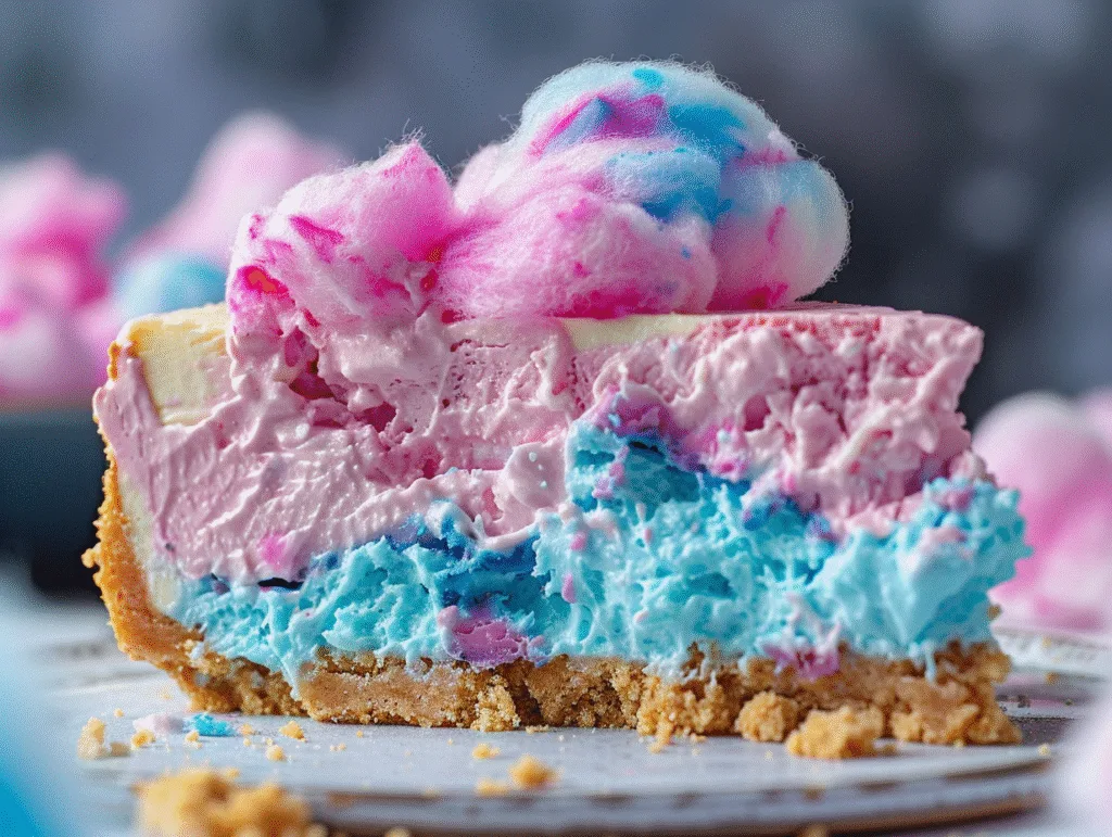 Cotton Candy Cheesecake Dessert