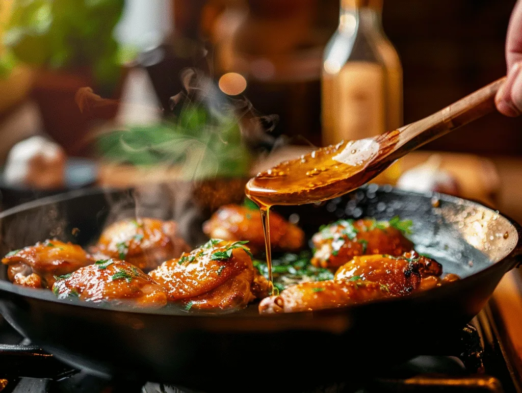 honey garlic chicken thighs