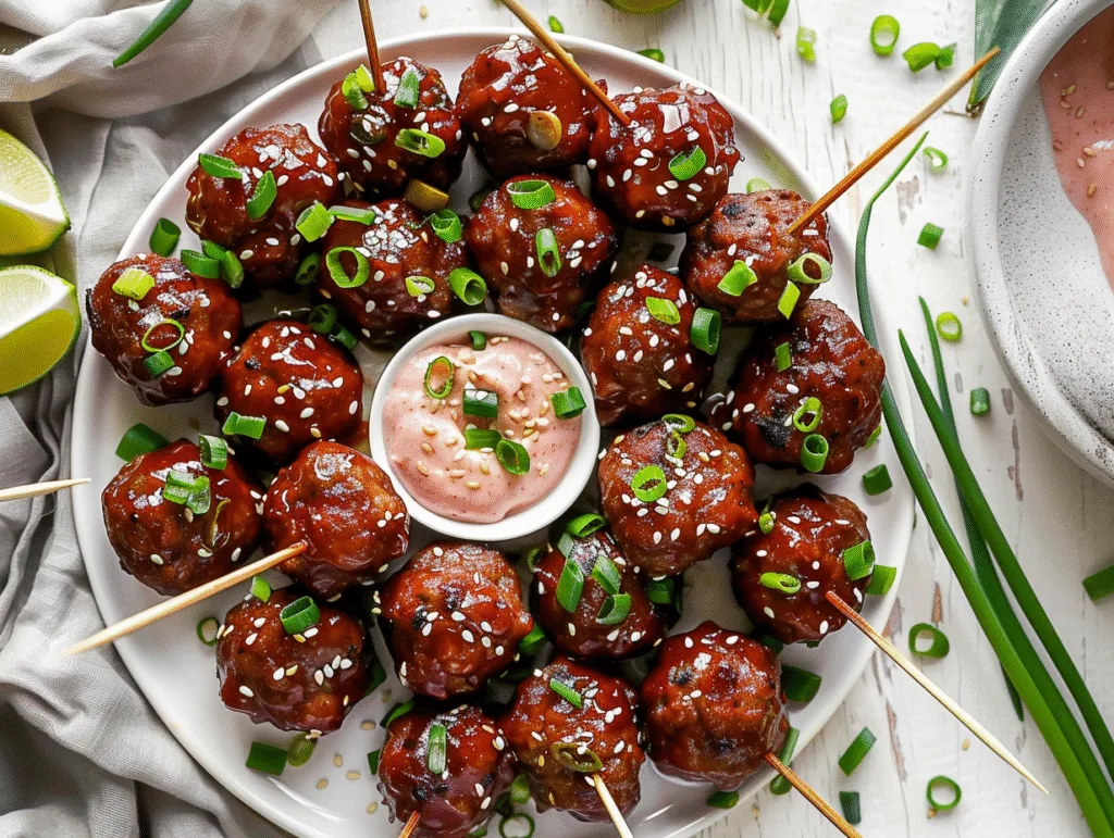 Korean BBQ Meatballs