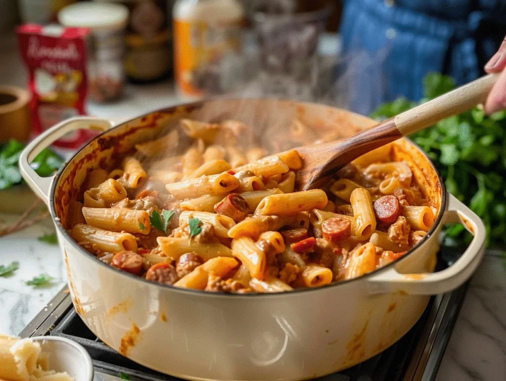 One-Pot Kielbasa Pasta