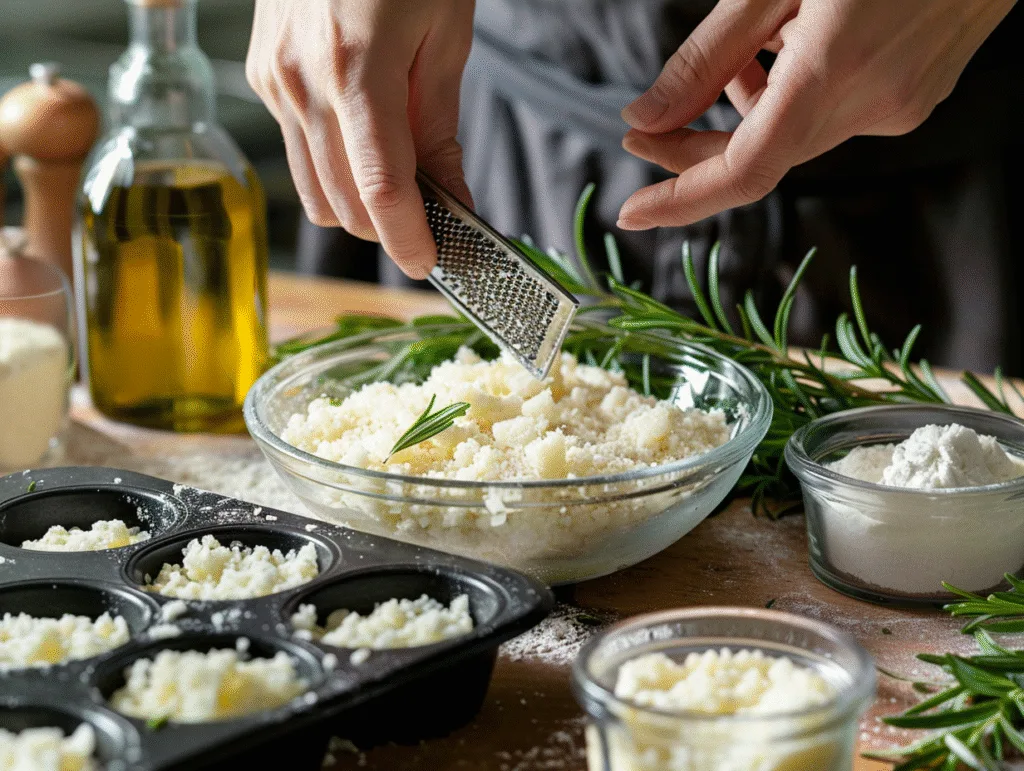 Garlic Rosemary Focaccia Muffins