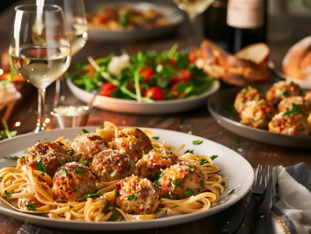 Baked Chicken Ricotta Meatballs