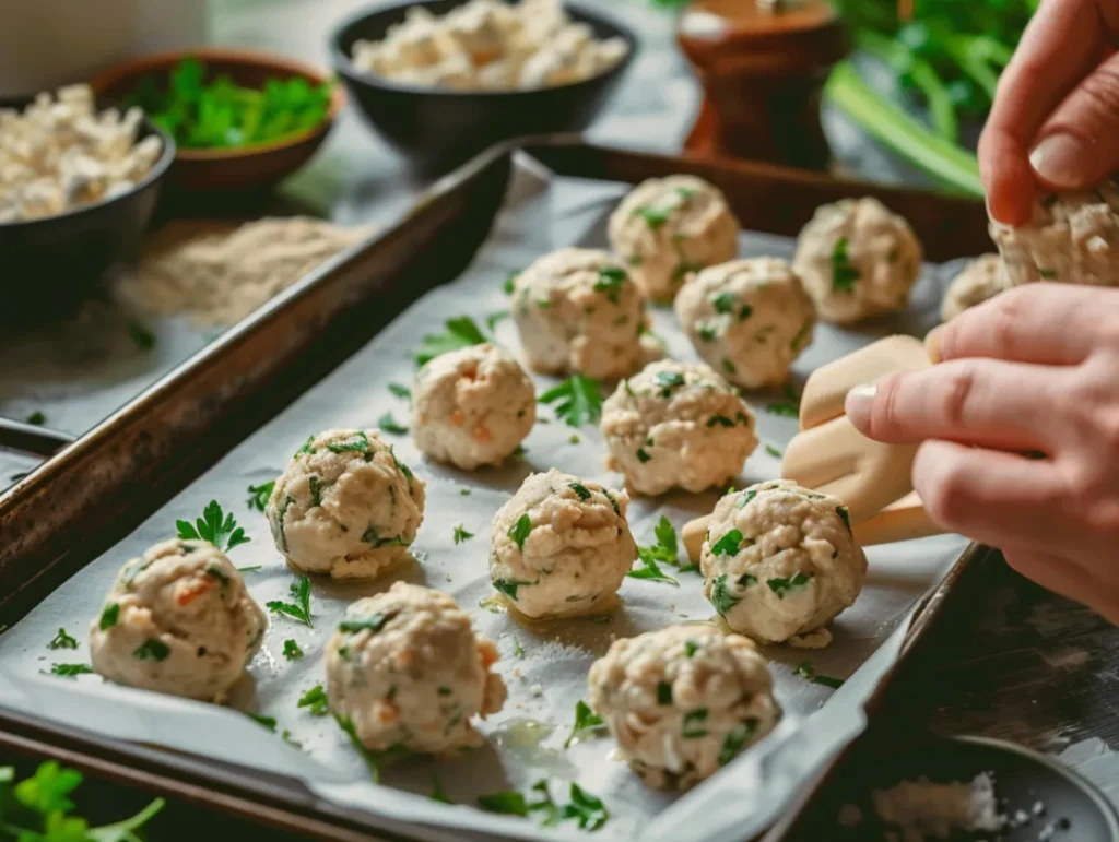 Baked Chicken Ricotta Meatballs
