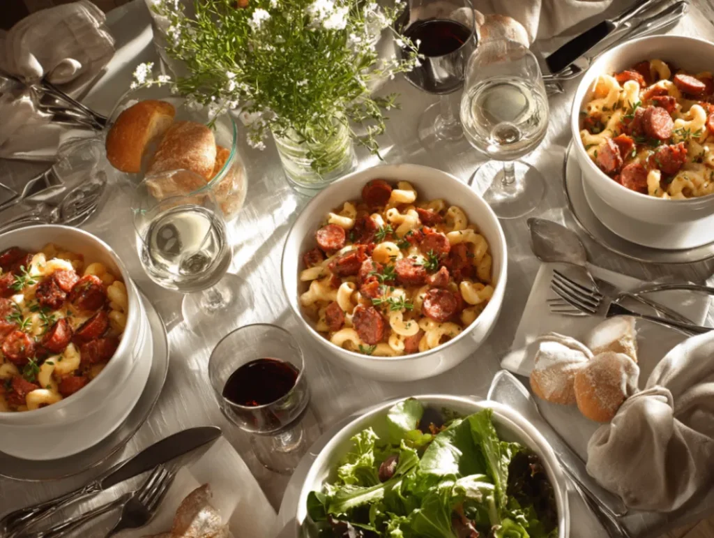 Cheesy Kielbasa Pasta