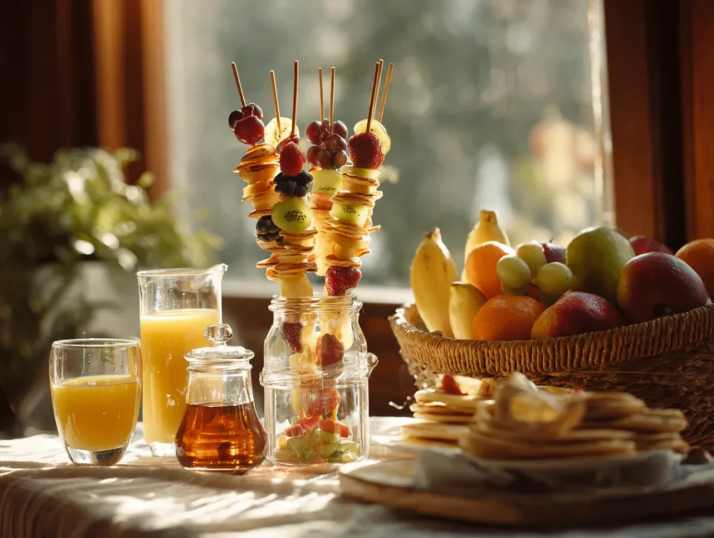 healthy pancake skewers