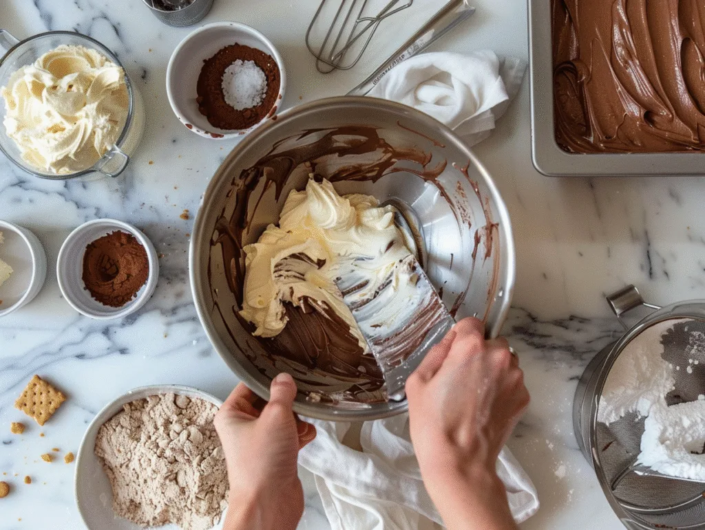 no-bake chocolate cheesecake bars