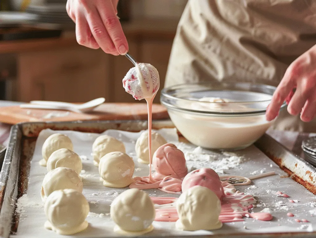 Strawberry Cheesecake Truffle Bombs