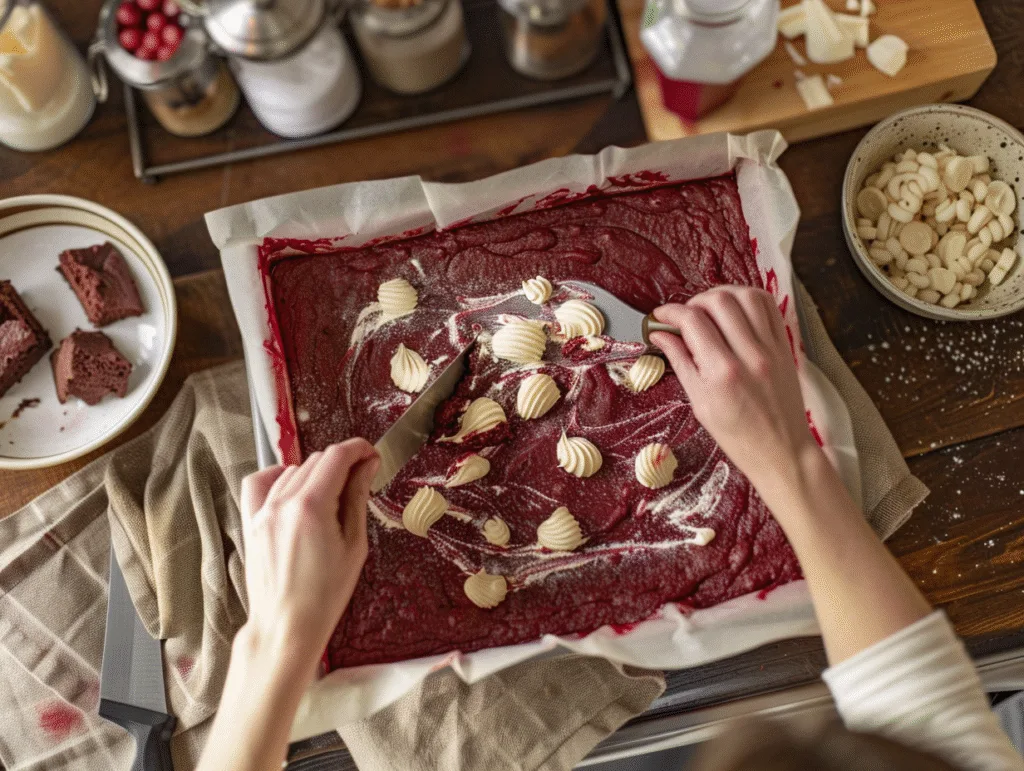 Red Velvet Cheesecake Brownies