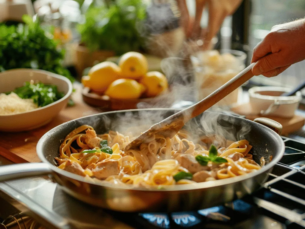 Cowboy butter chicken pasta