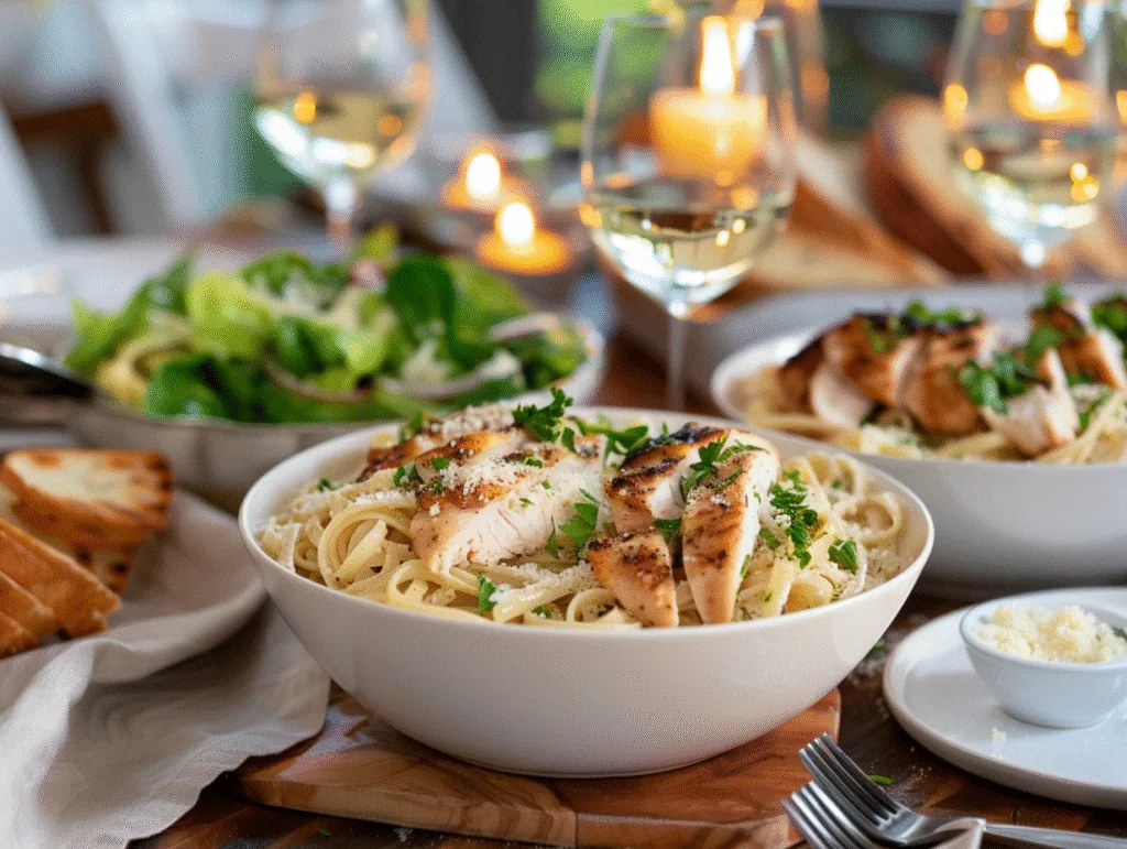 garlic parmesan chicken pasta