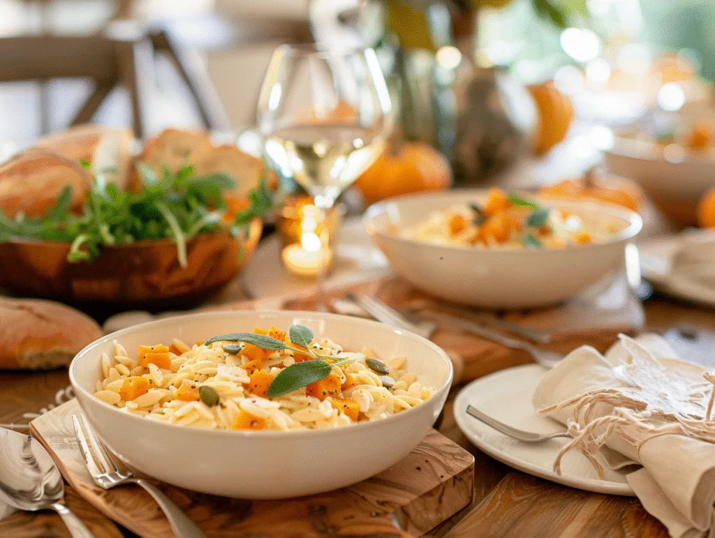 creamy orzo with butternut squash