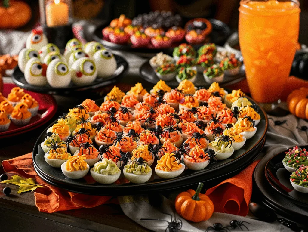 halloween deviled eggs