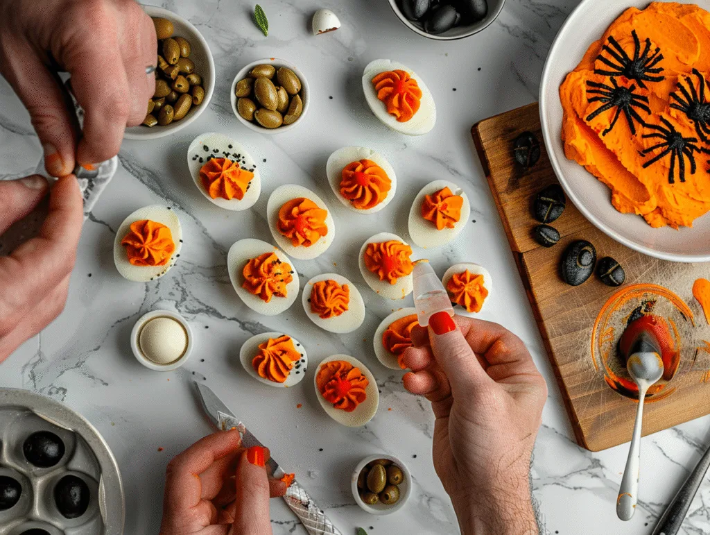 halloween deviled eggs