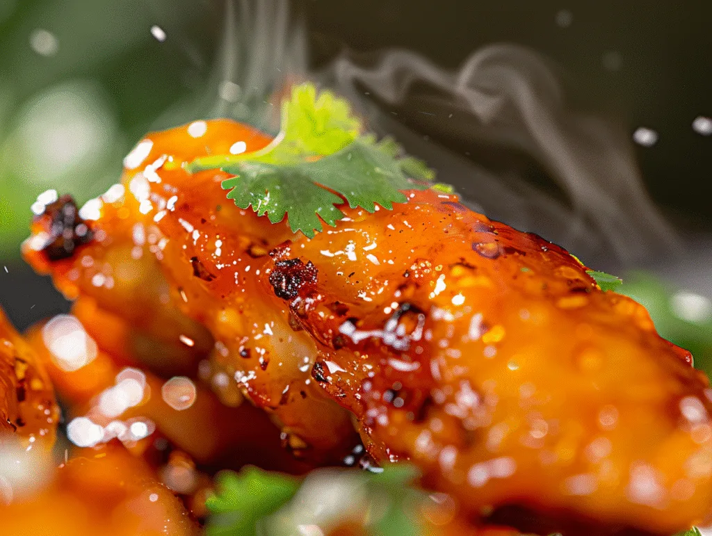 Mango habanero wings