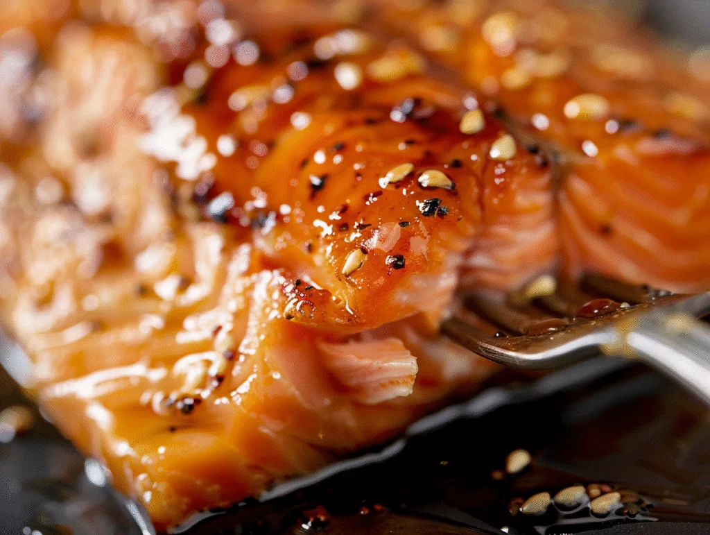 Maple glazed salmon