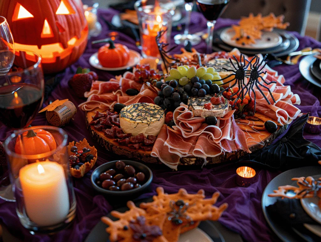 spooky Halloween charcuterie board