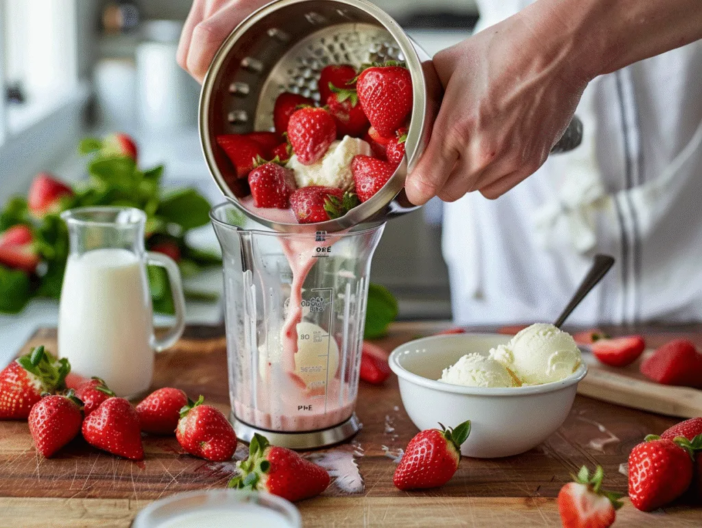 strawberry milkshake