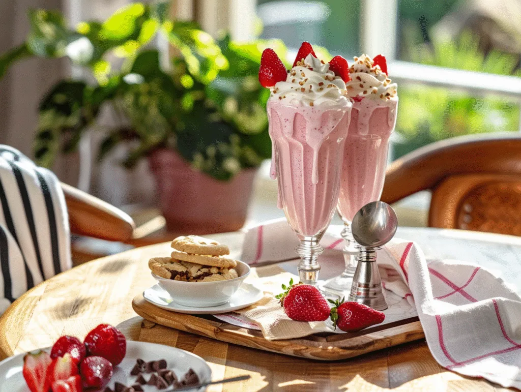 strawberry milkshake