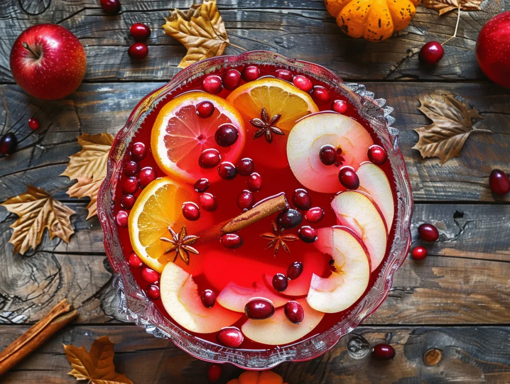 Thanksgiving punch recipe