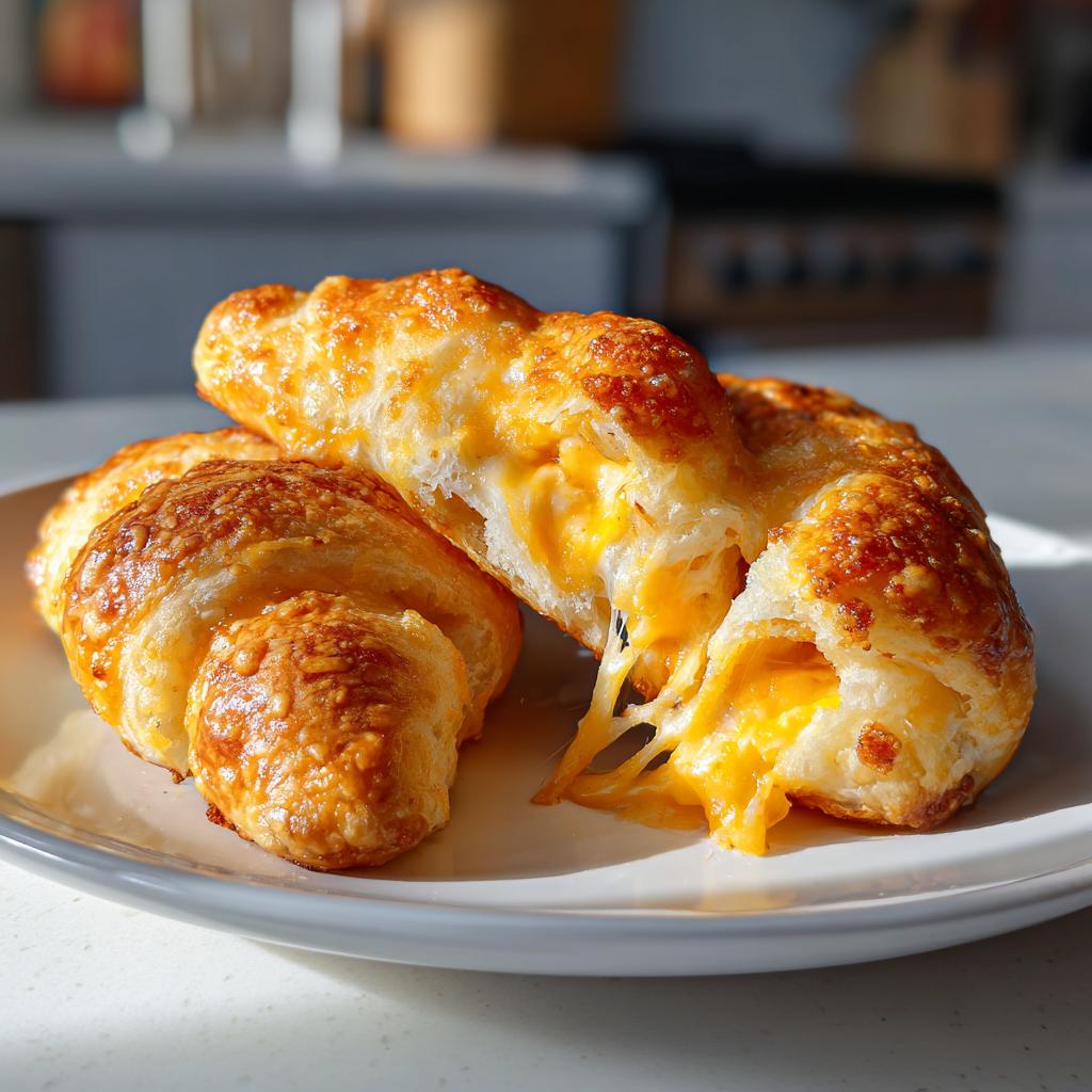 Close-up of cheesy bites, a perfect new years eve food, with melted cheese oozing out.