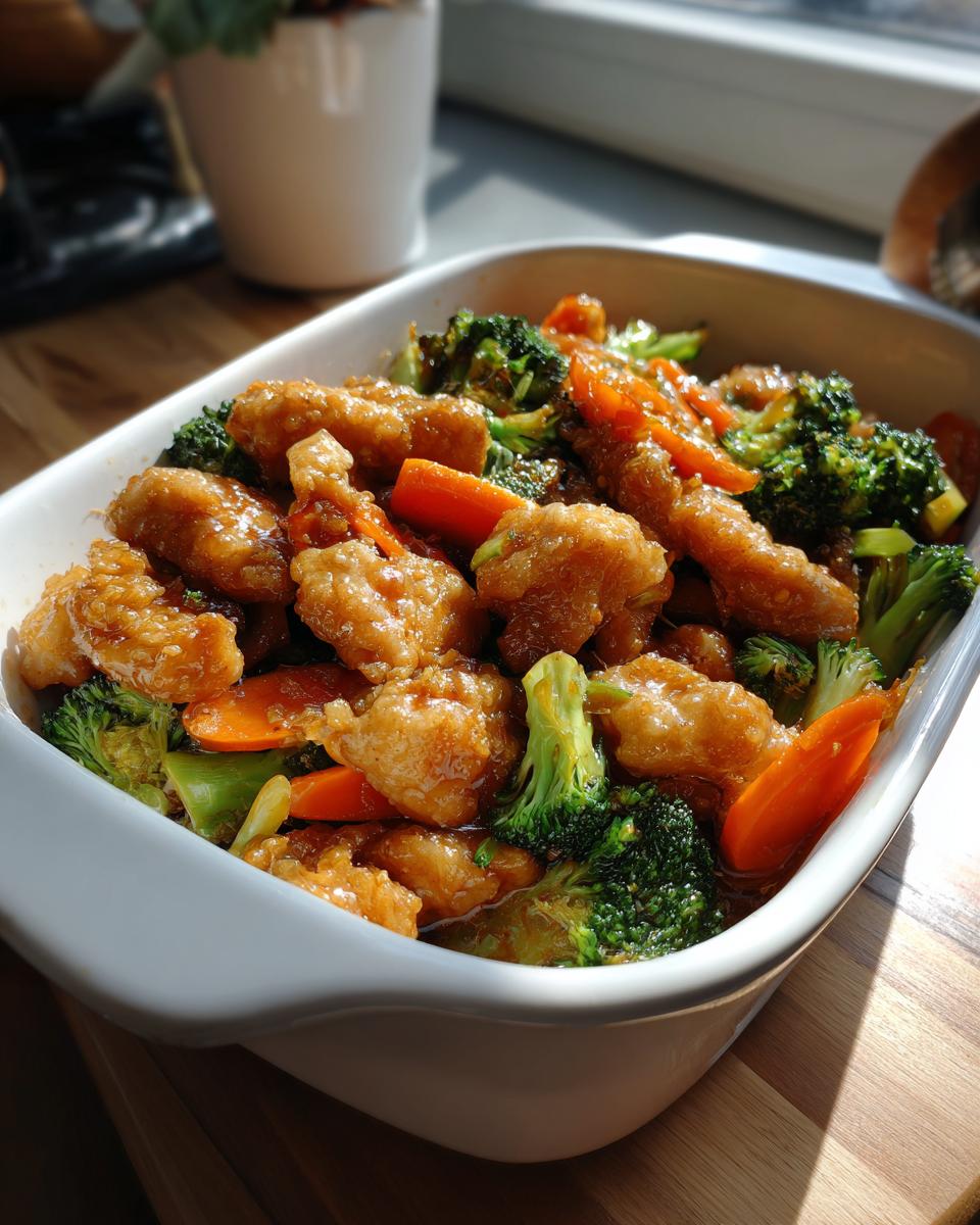 A white dish filled with chicken and broccoli stir-fry, a perfect addition to your dinner recipes collection.