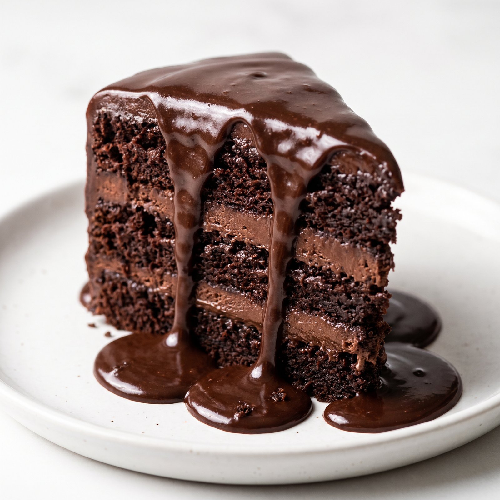 Chocolate raspberry layer cake