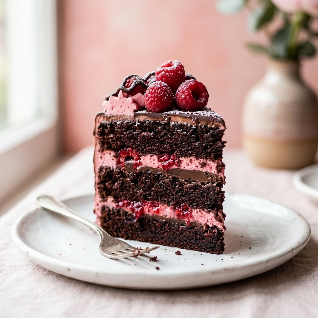 Chocolate Raspberry Layer Cake Recipe