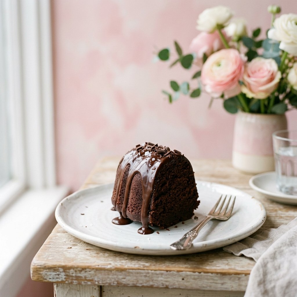 Glazed Chocolate Donut Bundt Cake